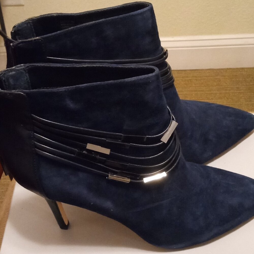 Blue and Black Booties